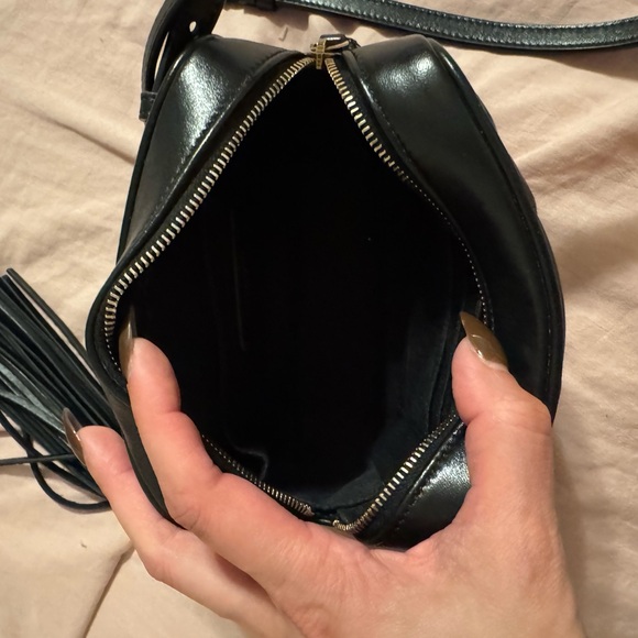 Saint Laurent Black Chevron Crossbody Belt Bag - Picture 3 of 7